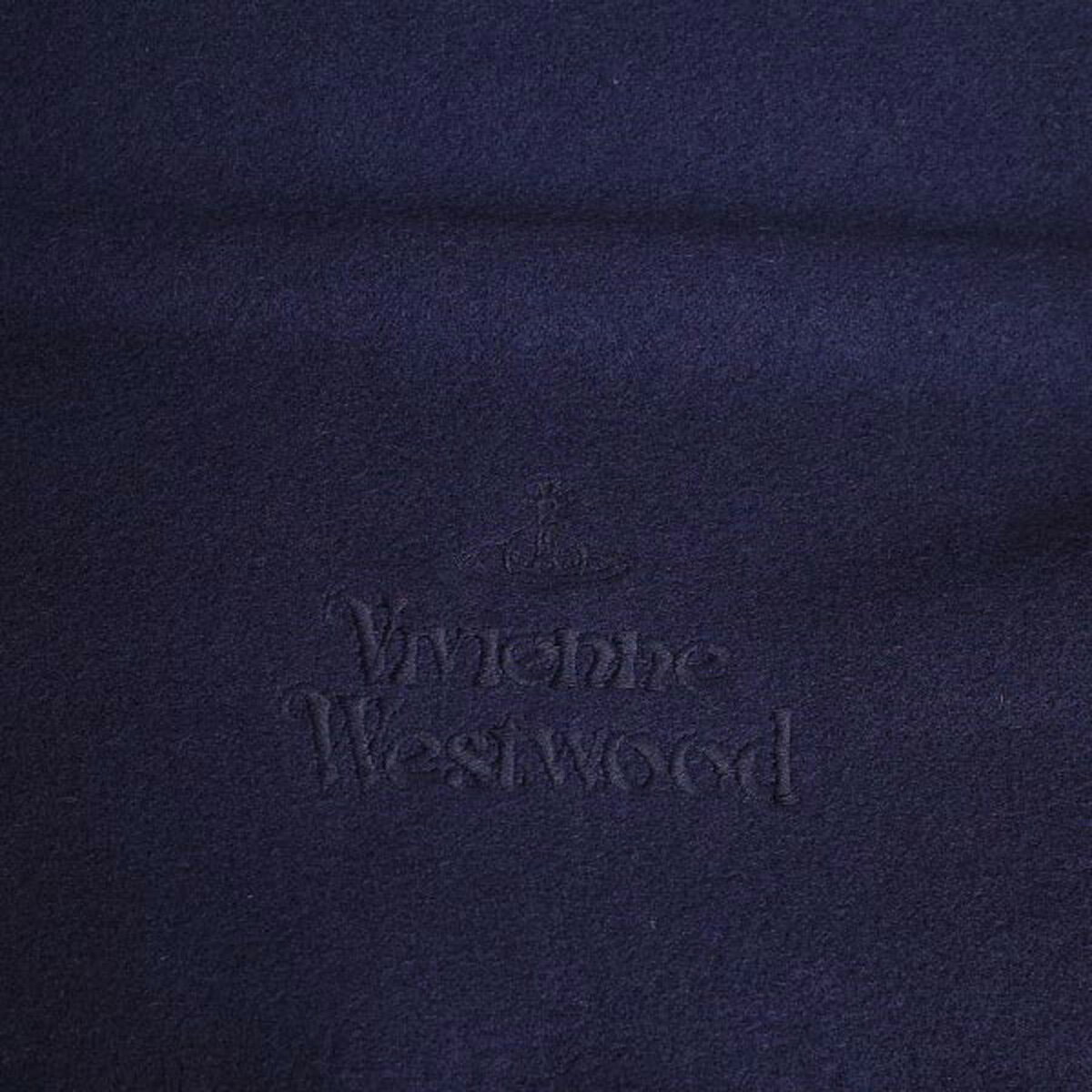 ヴィヴィアンウエストウッド Vivienne Westwood マフラー 81030007 11151 K402 ウールマフラー メンズ レディース ストール NVBL ネイビーブルー