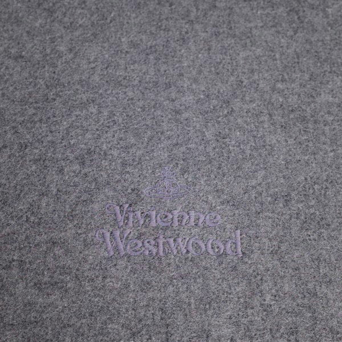 ヴィヴィアンウエストウッド Vivienne Westwood マフラー 81030007 11151 P001 ウールマフラー メンズ レディース ストール GRAY グレー