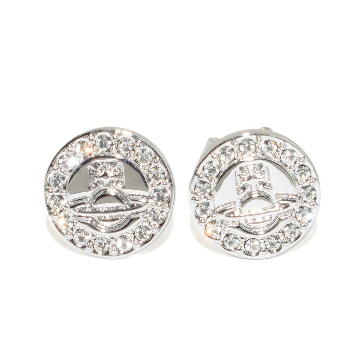 ヴィヴィアンウエストウッド Vivienne Westwood ヴィヴィアン ウエストウッド ピアス レディース 62010224-W110 CLARETTA EARRINGS クラレッタ イヤリング クリア×シルバー