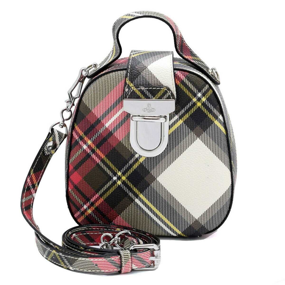 ヴィヴィアン ウエストウッド Vivienne Westwood バッグ 43030051-10256-O204 DOLCE CROSSBODY ドルチェ クロスボディ ショルダーバッグ 斜めがけバッグ ミニバッグ ポシェット レディース NEW EXHIBLTION タータンチェック マルチ