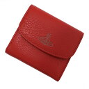 ヴィヴィアン ウエストウッド Vivienne Westwood 財布 51070026-41082-H401 MEDIUM WALLET WITH COIN POCKET ミディアムウォレット ウィズ コインポケット 小銭入れ付き 三つ折り財布 RED レッド