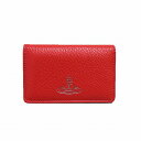 Vivienne Westwood ヴィヴィアン ウエストウッド カードケース 51110032 41082 H401 RACHEL FLAP CARD HOLDER レイチェル フラップ カードホルダー 名刺入れ RED レッド