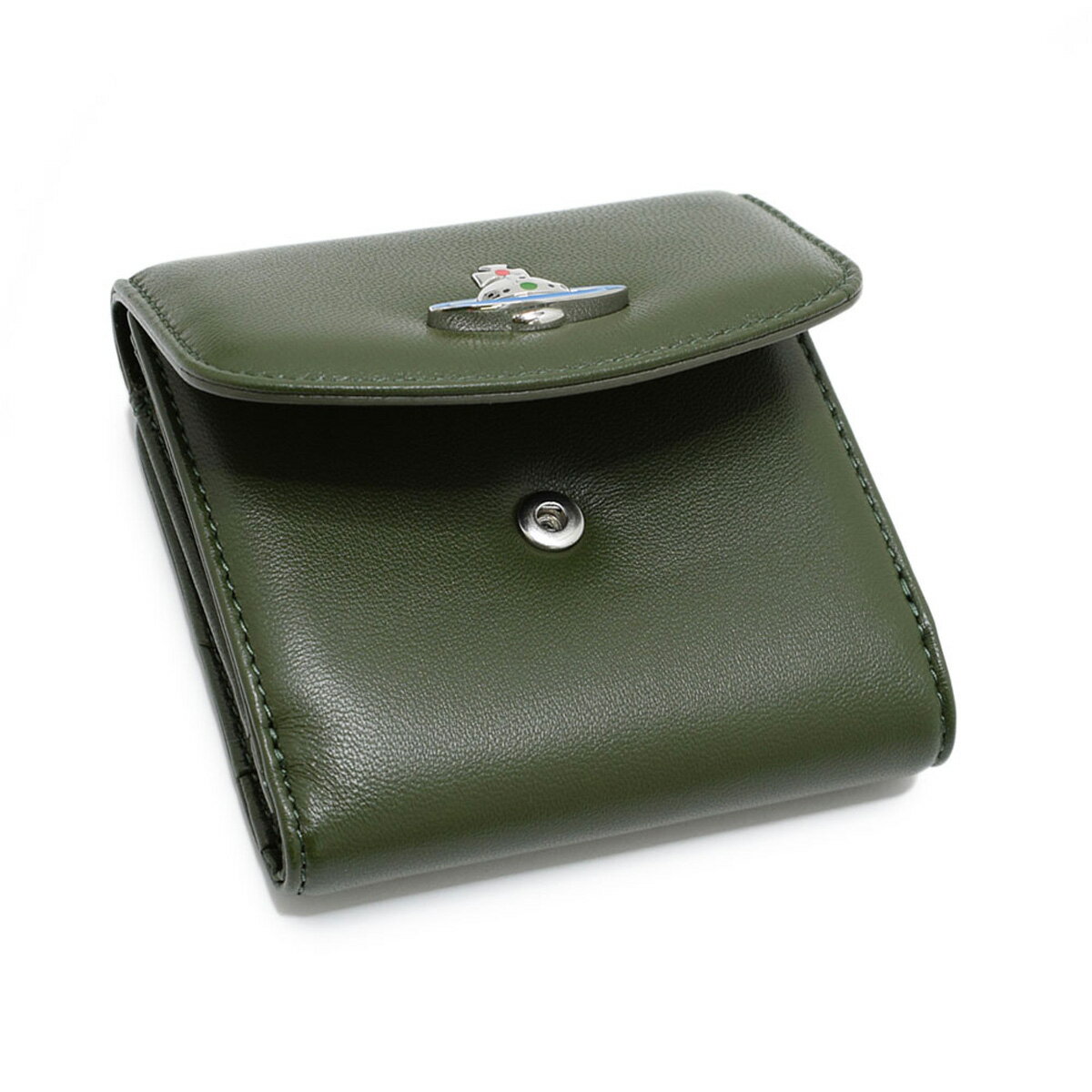 Vivienne Westwood ヴィヴィアン ウエストウッド グリーン 財布 レディース 二つ折り財布 Green Green グリーン 財布 ケース M403 Emma Small Wallet エマ スモール ウォレット Salada Bowl おしゃれブランド通販ヴィヴィアンウエストウッド 財布 レザー