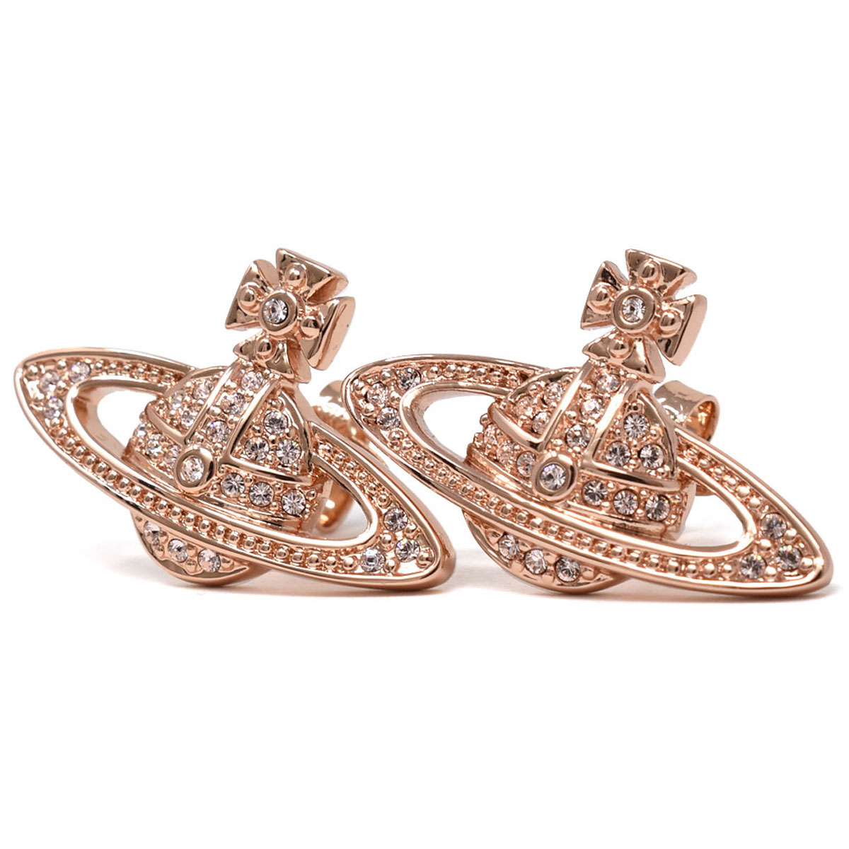 ヴィヴィアンウエストウッド ヴィヴィアン ウエストウッド Vivienne Westwood ピアス 62020033 G120 MINI BAS RELIEF EARRINGS ミニ バス レリーフ イヤリング スタッドピアス ピンクゴールド＋クリア