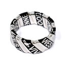 Vivienne Westwood BBA EGXgEbh w 64040051 W104 IM PEPE RING yy O SILVER RHODIUM BLACK Vo[{ubN