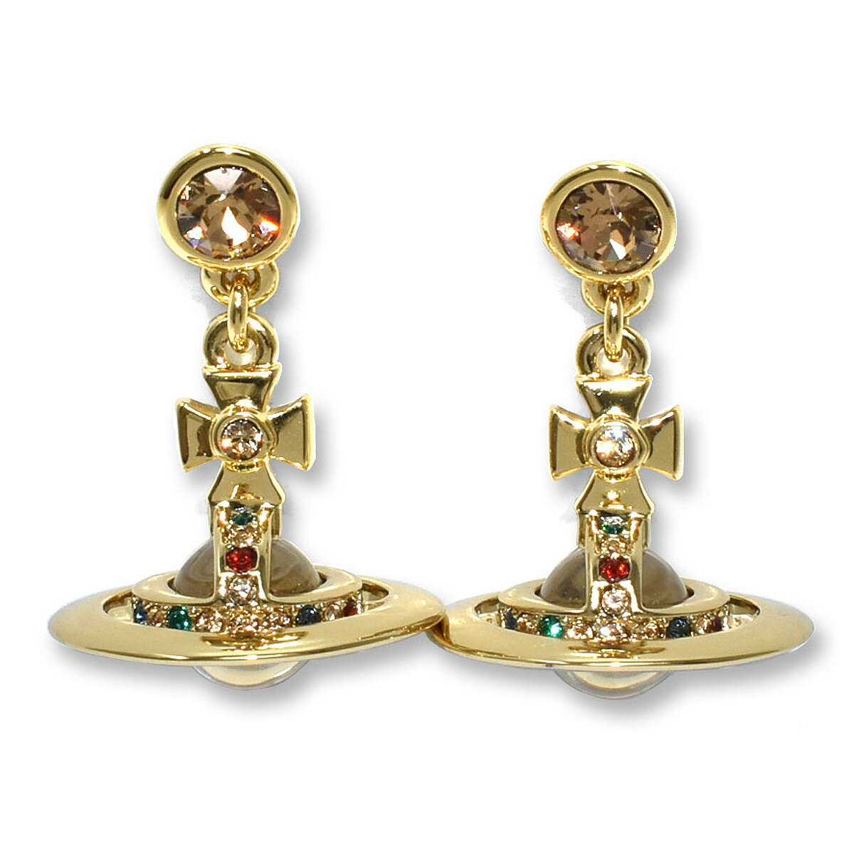 ヴィヴィアンウエストウッド Vivienne Westwood ピアス 62020032-R001 NEW PETITE ORB EARRINGS ニュー プチ オーブ イヤリング レディース アクセサリー ゴールド