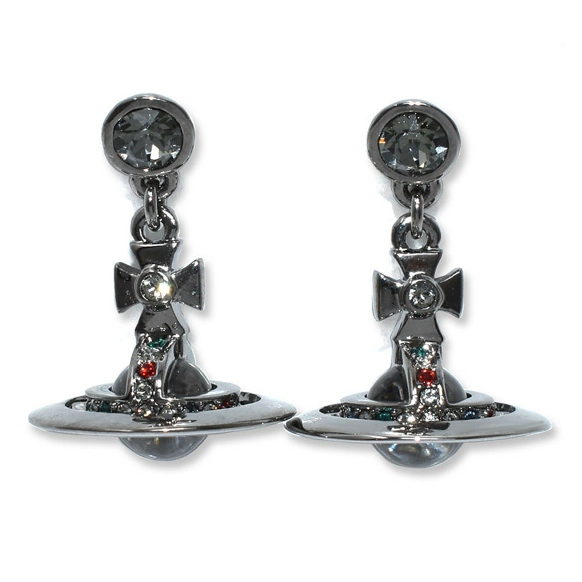 ヴィヴィアンウエストウッド ヴィヴィアンウエストウッド Vivienne Westwood ピアス 62020032-S001 NEW PETITE ORB EARRINGS ニュー プチ オーブ イヤリング レディース アクセサリー ガンメタル