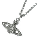 ヴィヴィアンウエストウッド Vivienne Westwood ネックレス 63020086-02P116 MINI BAS RELIEF PENDANT ミニ バス レリーフ ペンダント レディース アクセサリー プラチナ+クリスタル