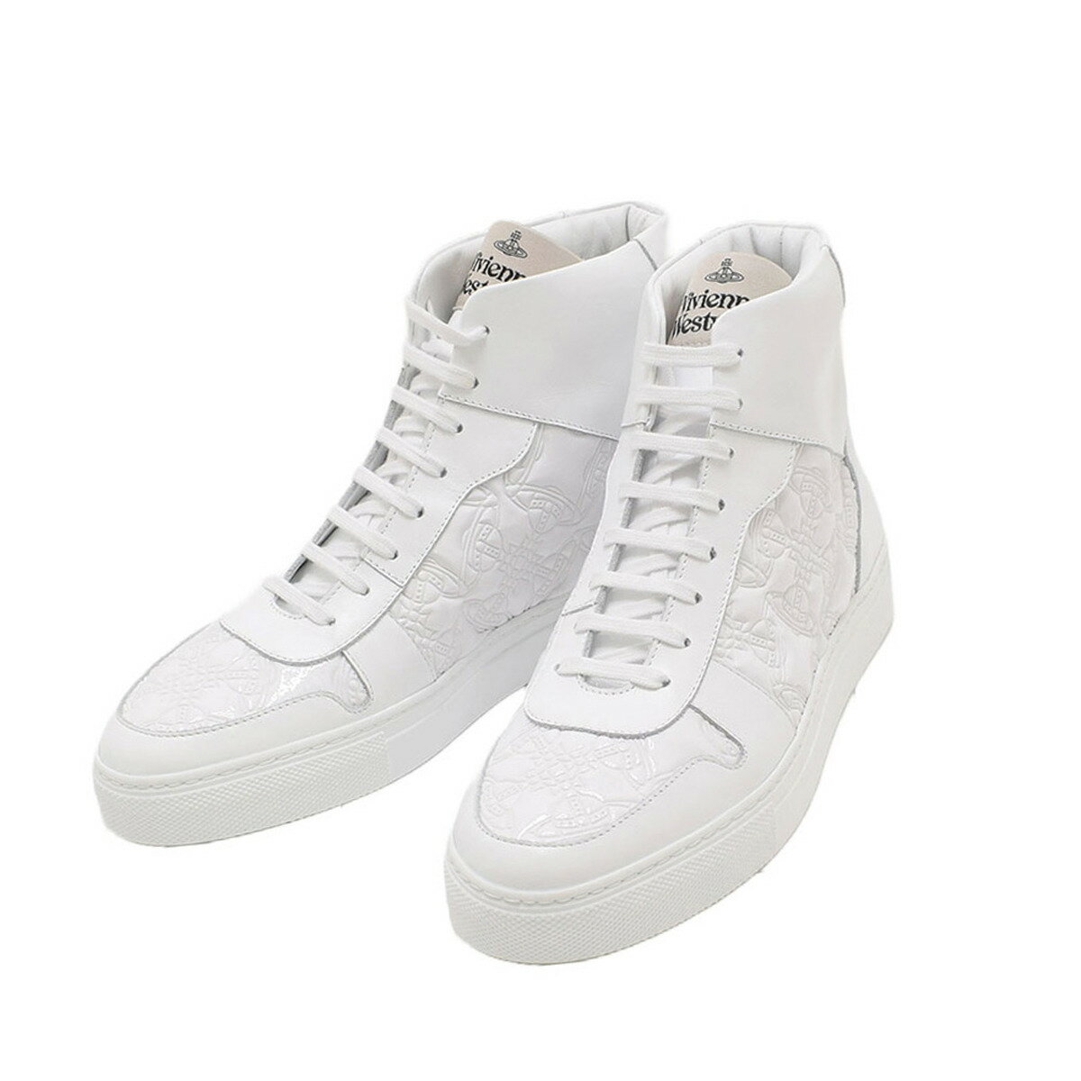 ヴィヴィアンウエストウッド Vivienne Westwood スニーカー 靴 CLASSIC TRAINER HIGH TOP 23SS 75010003M-C001J-A401 シューズ メンズ ホワイト系