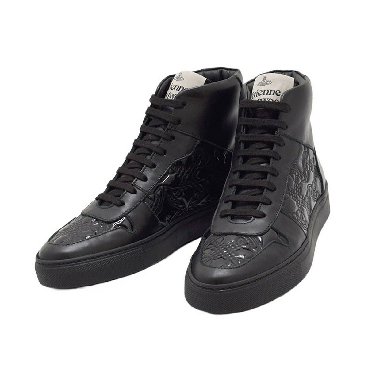 ヴィヴィアンウエストウッド Vivienne Westwood スニーカー 靴 CLASSIC TRAINER HIGH TOP 23SS 75010003W-C001J-N401 シューズ レディース ブラック系