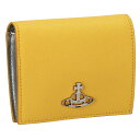 ヴィヴィアンウエストウッド Vivienne Westwood 財布 二つ折り財布 折りたたみ財布 小銭入れ付き 51010024 E401 レディース イエロ...