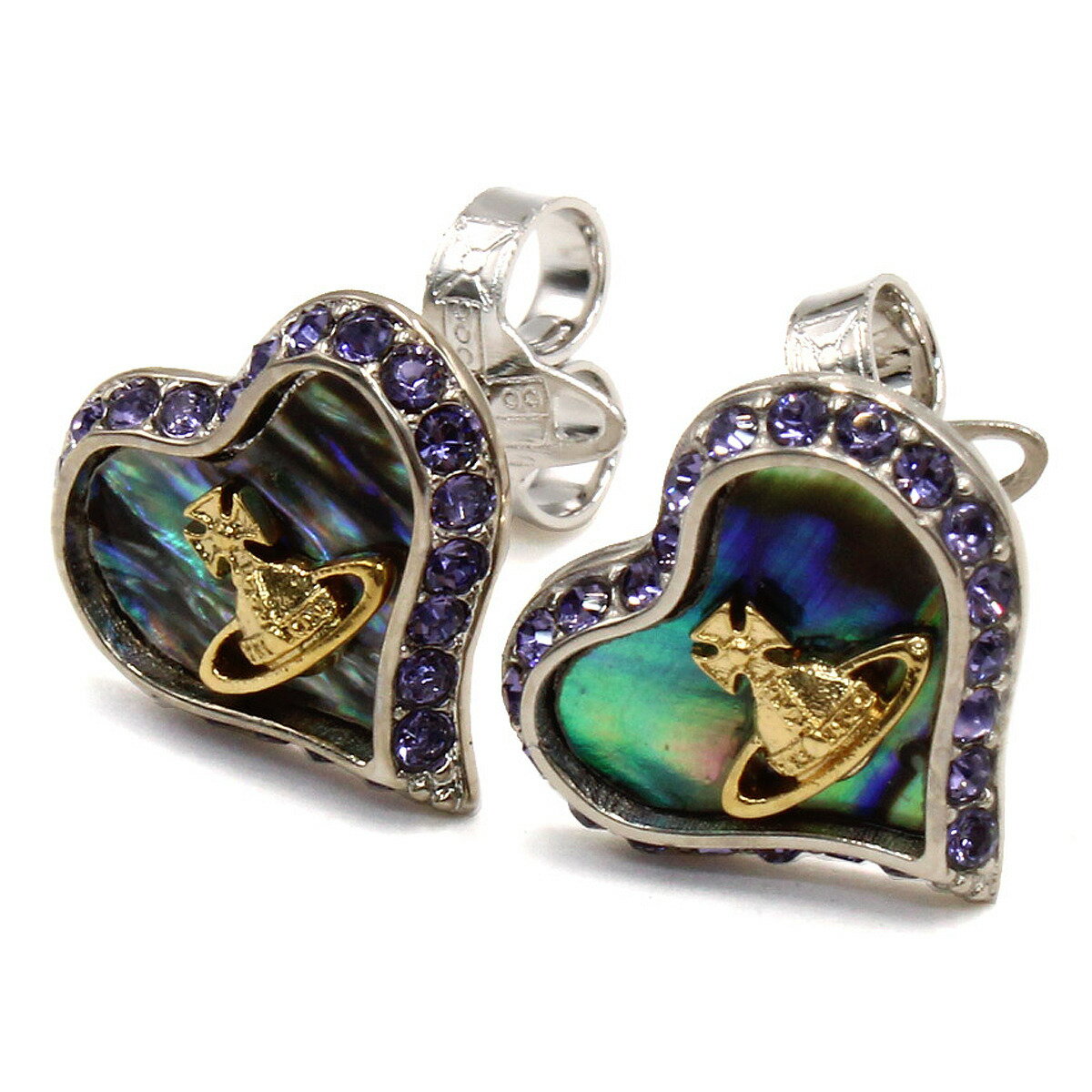 ヴィヴィアンウエストウッド Vivienne Westwood アクセサリー ピアス ハート オーブ PETRA EARRINGS 62010074-02P343 メンズ レディース プラチナ スタッドピアス