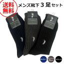 ウエスタン ポロ テキサス WESTERN POLO TEXAS 靴下 くつ下 3足セット 3足組 メンズソックス 紳士靴下 PGC140-99 3set ブラ...