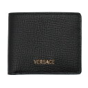 ヴェルサーチェ Versace 財布 二つ折り財布 折りたたみ財布 小銭入れなし DPU2463-1A13695-1B00V メンズ レディース ユニセックス ブラック