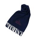 ヴィヴィアンウエストウッド VIVIENNE WESTWOOD マフラー ストール 24-W00Q7-K410 レディース メンズ ネイビーブルー ウール
