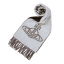 ヴィヴィアンウエストウッド VIVIENNE WESTWOOD マフラー ストール ビッグオーブロゴ 24-W00ZH-A405 レディース メンズ オフホワイ...