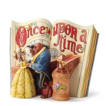 エネスコ enesco. ディズニー・トラディション Disney Traditions 美女と野獣の絵本 Beauty and the Beast Storybook 木彫り調フィギュア 美女と野獣 ギフト 出産祝い 男の子 女の子 おもちゃ 誕生日 1歳 2歳 3歳 4歳 5歳 6歳 男 女 入学 内祝い 赤ちゃん