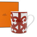 エルメス HERMES カップ 11031P Balcon Du Guadalquivir バルコン・デュ・ガダルキヴィール マグカップ レッド