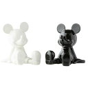 エネスコ enesco ソルト＆ペッパー ブラック＆ホワイト ミッキー Disney ディズニー 調味料ケース 調味料入れ 塩 胡椒 しお こしょう キャラクター 食器 テーブルウェア インテリア 置物 フィギュア 10代 20代 30代 40代 50代 シンプル 母の日プレゼント ギフト バレンタイン