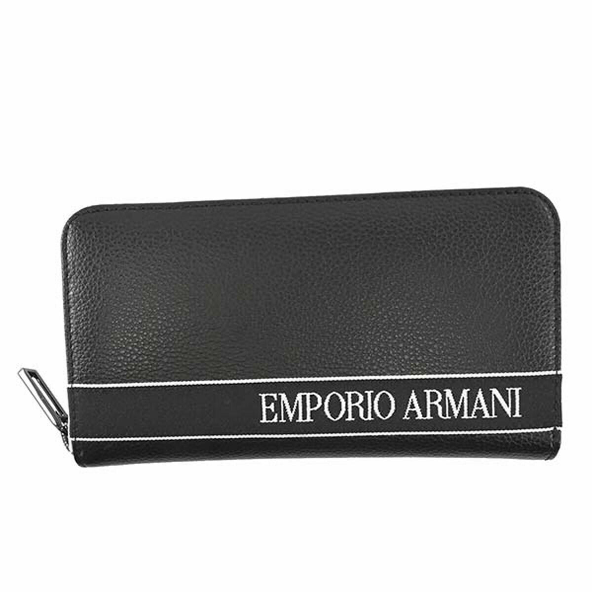 アルマーニ 長財布（メンズ） エンポリオ アルマーニ EMPORIO ARMANI 財布 長財布 ラウンドファスナー長財布 YEME49 YTX0J 81072 ZIP AROUND WALLET BLACK ブラック