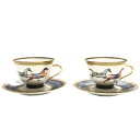 エルメス 食器 ペア HERMES 9884 CHEVAL DORIENT シュヴァルドリアン シュバルドリアン ティーカップ&ソーサー セット TASSE A THE ET SOUCOUPE 2客セット 馬柄+マルチカラー