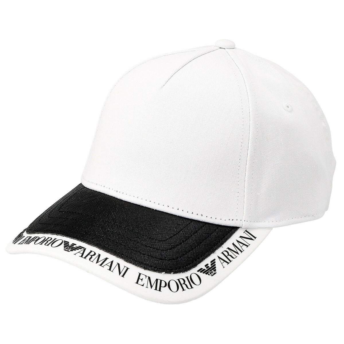 エンポリオアルマーニ EMPORIO ARMANI キャップ 帽子 6278792R564-41610 ベースボールキャップ メンズ ホワイト+ブラック