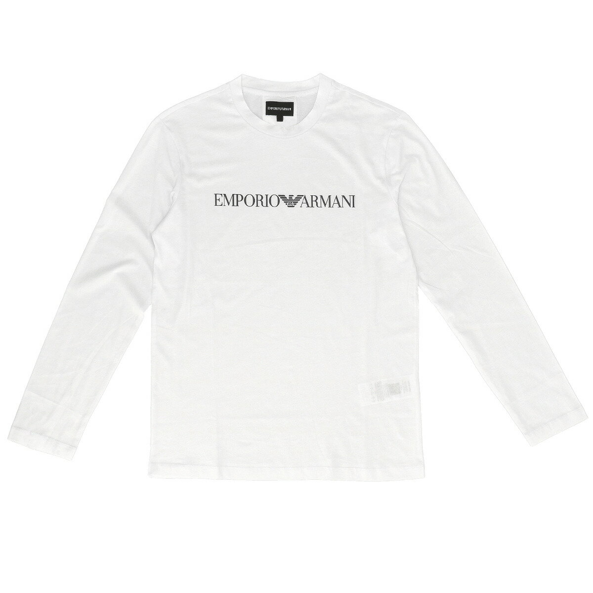 エンポリオアルマーニ EMPORIO ARMANI メンズ ロングスリーブ Tシャツ 長袖カットソー ロンT トップス 8N1TN8 1JPZZ 0146 ホワイト