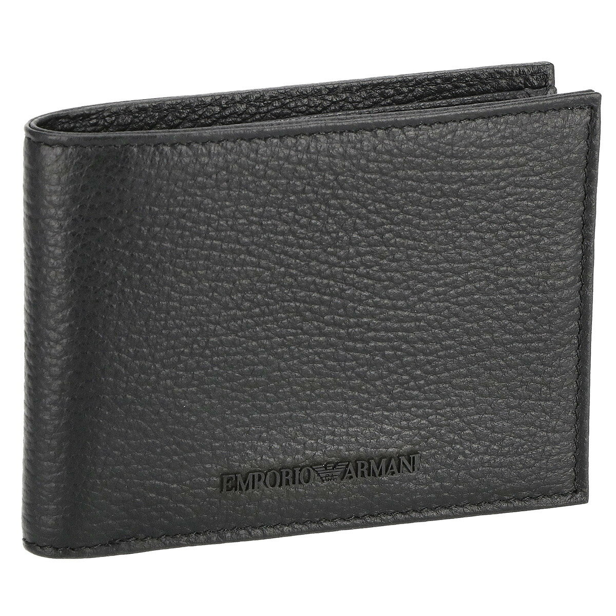 エンポリオアルマーニ EMPORIO ARMANI 財布 二つ折り財布 カードケース セット 折りたたみ財布 小銭入れ付き Y4R378-Y068E 80001 メンズ ブラック レザー 本革