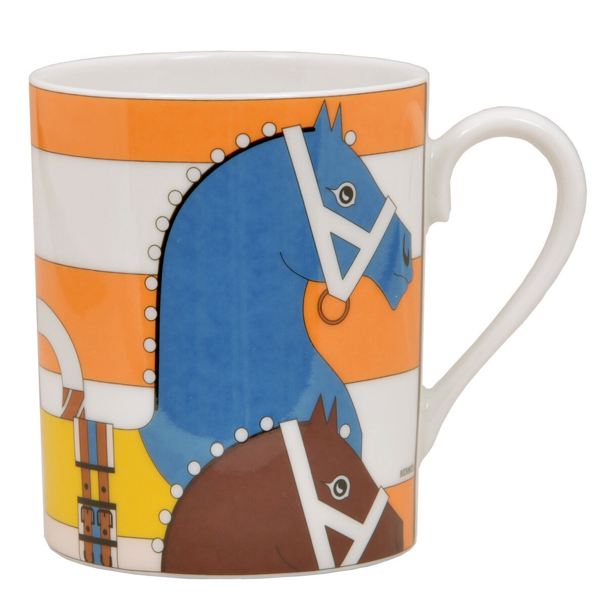 エルメス カップ エルメス 食器 マグ HERMES 051032P No.1 300ml TASSE HAUTE ROCABAR ハイマグカップ ロカバール マグカップ 単品 オレンジ系マルチカラー