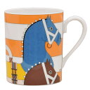 エルメス 食器 マグ HERMES 051032P No.1 300ml TASSE HAUTE ROCABAR ハイマグカップ ロカバール マグカップ 単品 オレンジ系マルチカラー