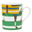 エルメス 食器 マグ HERMES 051232P No.3 300ml TASSE HAUTE ROCABAR ハイマグカップ ロカバール マグカップ 単品 グリーン系マルチカラー