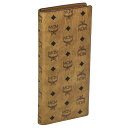 エムシーエム Mode Creation Munich(MCM) 財布 長財布 小銭入れなし MXLAAVI02 CO001 メンズ COGNAC ブラック+キ...