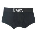 エンポリオアルマーニ EMPORIO ARMANI 肌着 ボクサーパンツ ローライズ 前閉じ トランク ストレッチ コットン 綿 ロゴ 下着 110852 00...