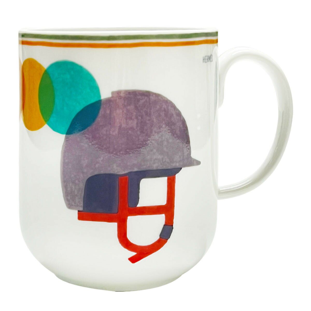 エルメス 食器 マグ HERMES 055131P マグカップ 300ml SAUT HERMES CASQUE ソーエルメス カスク ヘルメット マグ 単品 ...