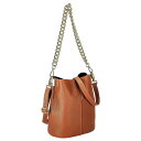 オウレンティ AULENTTI バッグ 2WAY ショルダーバッグ 肩掛けバッグ 斜め掛けバッグ チェーンバッグ LB 85777P DO/D17 レディース ブラウン 本革 レザー