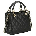 オウレンティ AULENTTI バッグ ハンドバッグ 2WAY ショルダーバッグ 肩掛けバッグ STAW24 407 SA/S28 レディース ブラック 本革 レザー