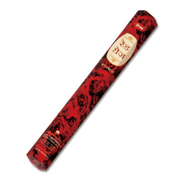 ヘム HEM スティック RED ROSE レッドローズ 1箱 約20本入り 単品 インド香 インセンス ヘキサ 六角 ヘクサ
