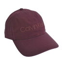 カルバン・クライン カルバンクライン Calvin Klein キャプ 帽子 K60K608210 XCU BB CAP ベースボールキャップ BORDEAUX レッドパープル系