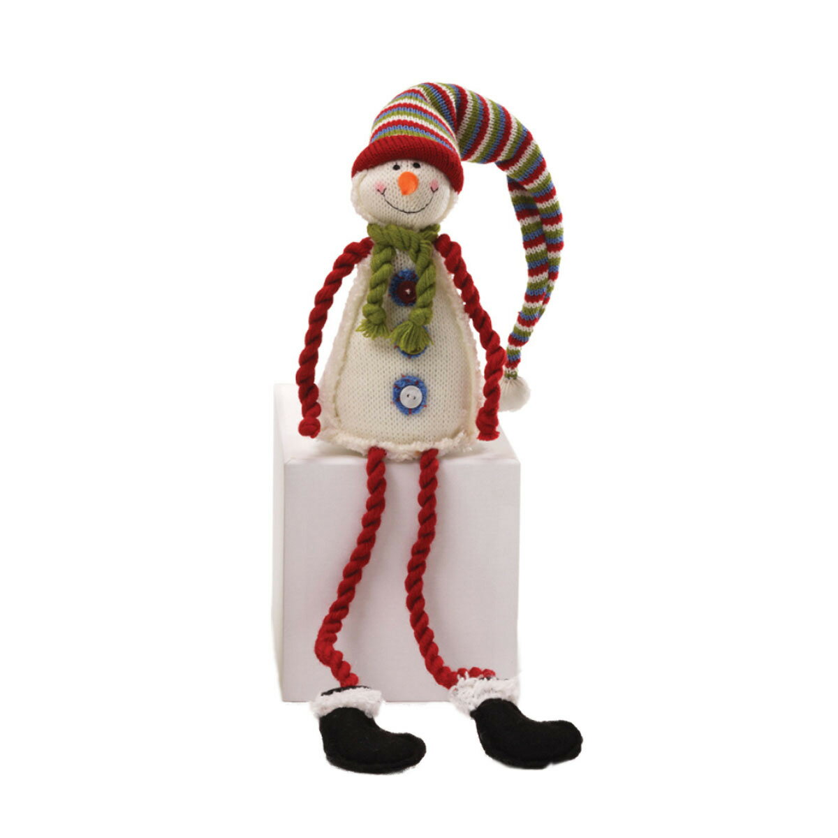 スノーマン ガンド GUND 置物 人形 スノーマン 雪だるま 4036779 クリスマス ホワイト+レッド系マルチ インテリア