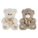 カリドゥ kalidou エネスコ enesco ぬいぐるみ 人形 リボンベア クリスマス TA770998 クマ 選べる2カラー ベージュ ブラウン