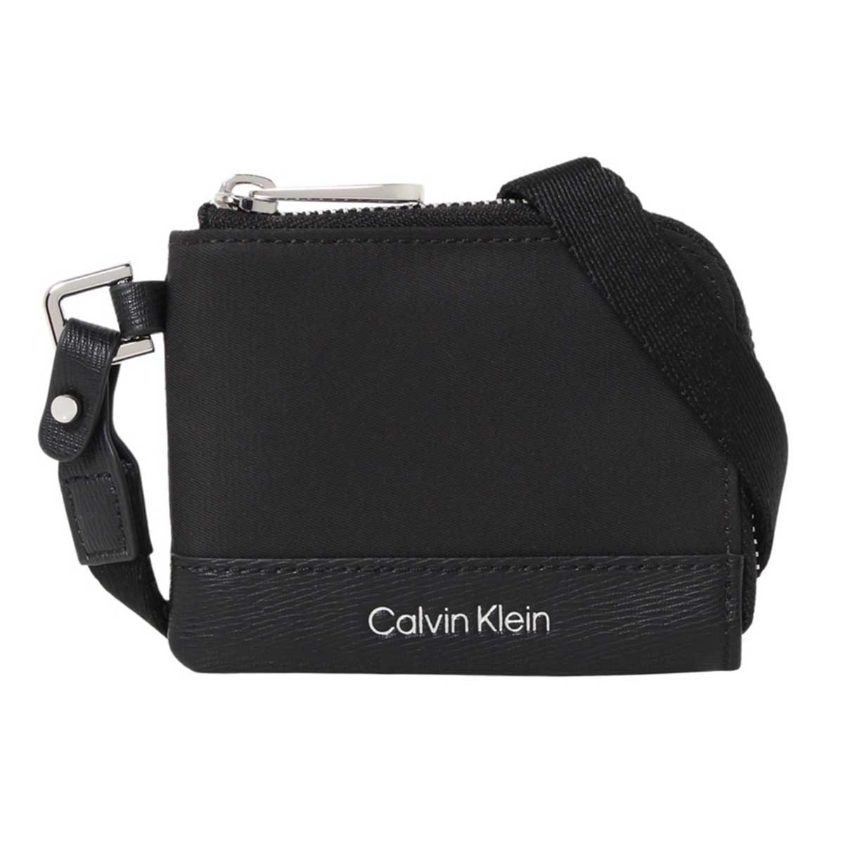 カルバンクライン Calvin Klein(CK) コインケース K50K508515 BAX ネックストラップ付き 小銭入れ メンズ ブラック