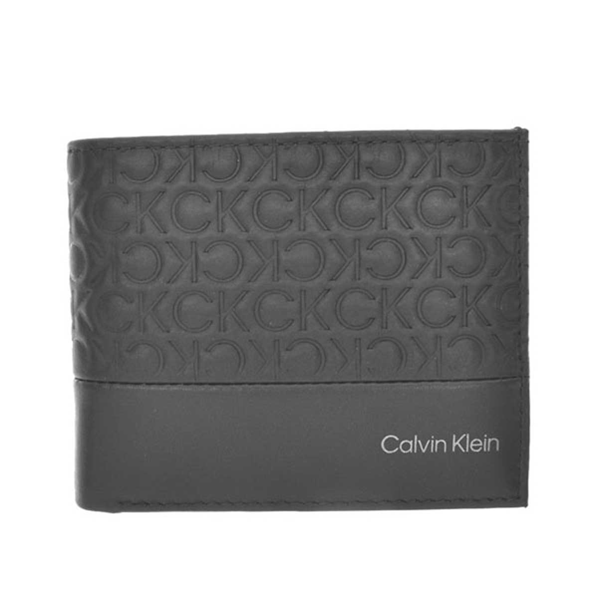 カルバン・クライン 二つ折り財布 メンズ カルバンクライン Calvin Klein(CK) 財布 K50K509626 01I SUBTLE MONO BIFOLD 小銭入れ付き 二つ折り財布 メンズ ブラック
