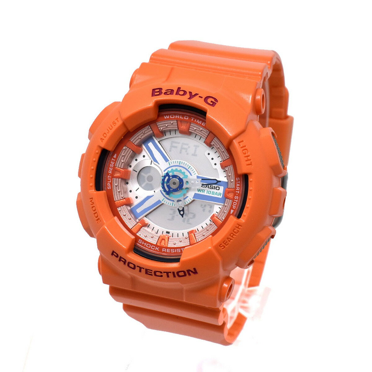 カシオ CASIO 腕時計 BABY G ベビーG BA-110SN-4A アナログ デジタル アナデジ レディース ウォッチ オレンジ 海外正規品