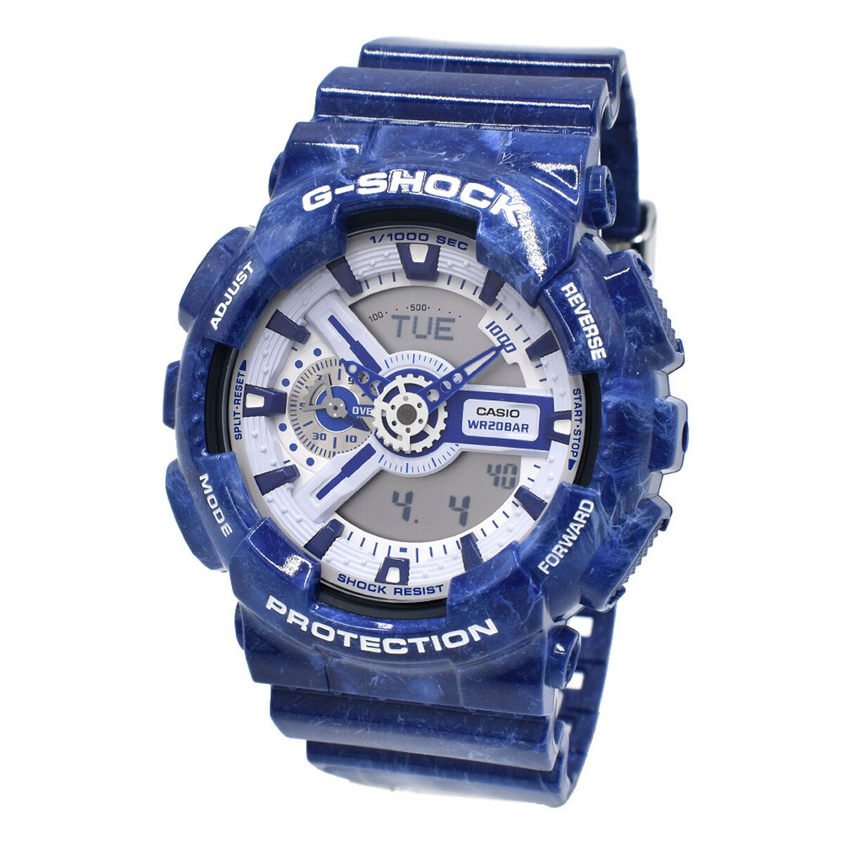  CASIO ӻ G-SHOCK Gå GA-110BWP-2A ANALOG-DIGITAL 110 SERIES ʥ...