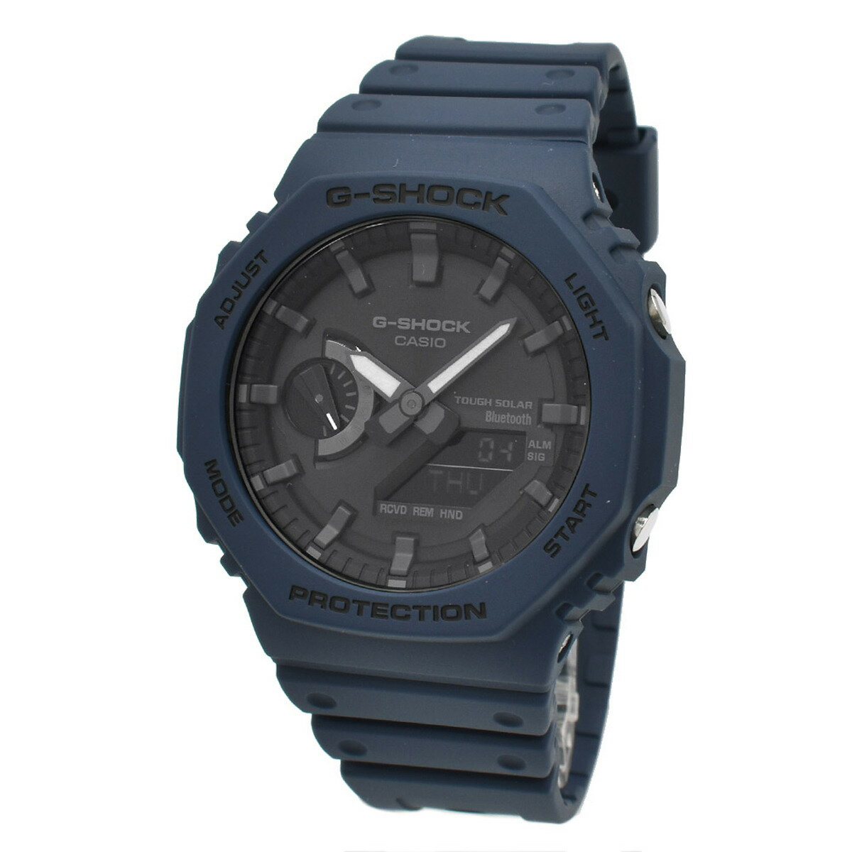 カシオ CASIO 腕時計 G-SHOCK Gショック GA-B2100-2A ANALOG-DIGITAL 2100 SERIES BLUETOOTH アナログ デジタル アナデジ メンズ ウォッチ ブラック+ブルー 海外正規品