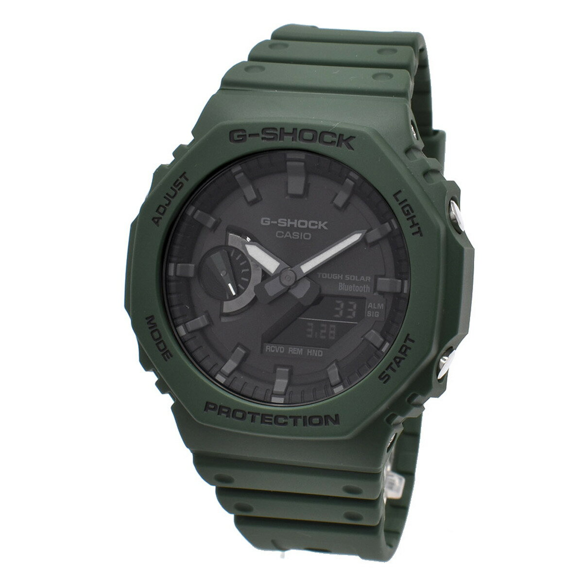 カシオ CASIO 腕時計 G-SHOCK Gショック GA-B2100-3A ANALOG-DIGITAL 2100 SERIES BLUETOOTH アナログ デジタル アナデジ メンズ ウォッチ ブラック+グリーン 海外正規品