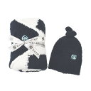 カシウエア KASHWERE ベビーブランケット ビーニー セット BBCH-BCP03 413 BABY BLANKET STAR W/ CAP おくるみ 帽子 NAVY/WHITE ネイビー+ホワイト