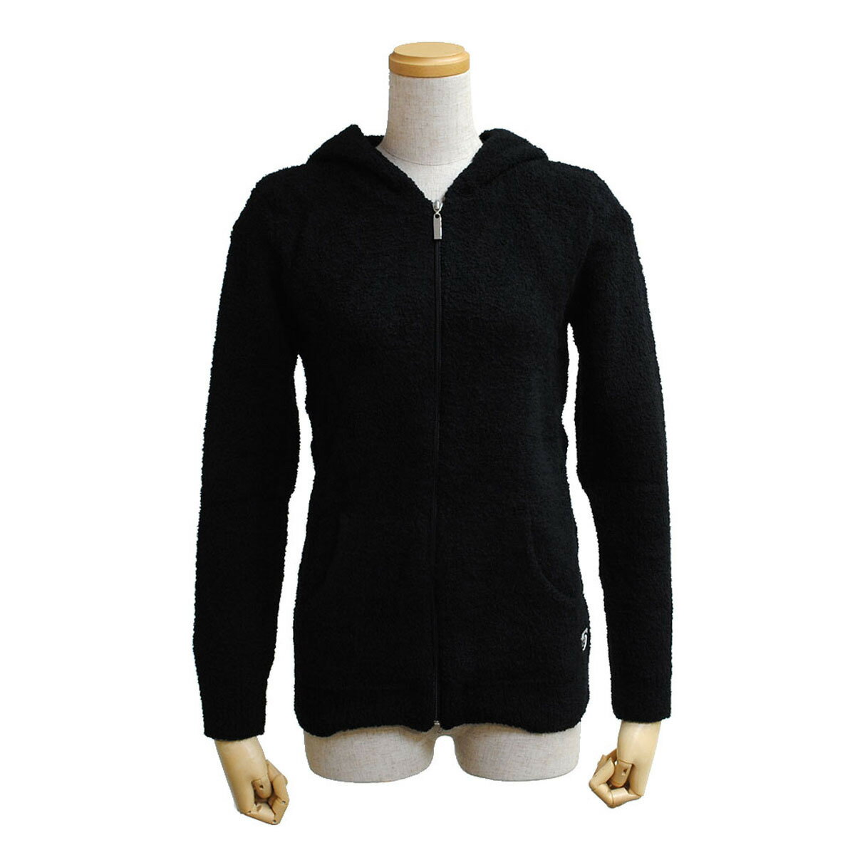 カシウエア KASHWERE アウター WMCH-SWH01-001 HOODED FULL ZIP マイクロファイバー フード付き 長袖 ジップアップ パーカー レディース BLACK ブラック 黒