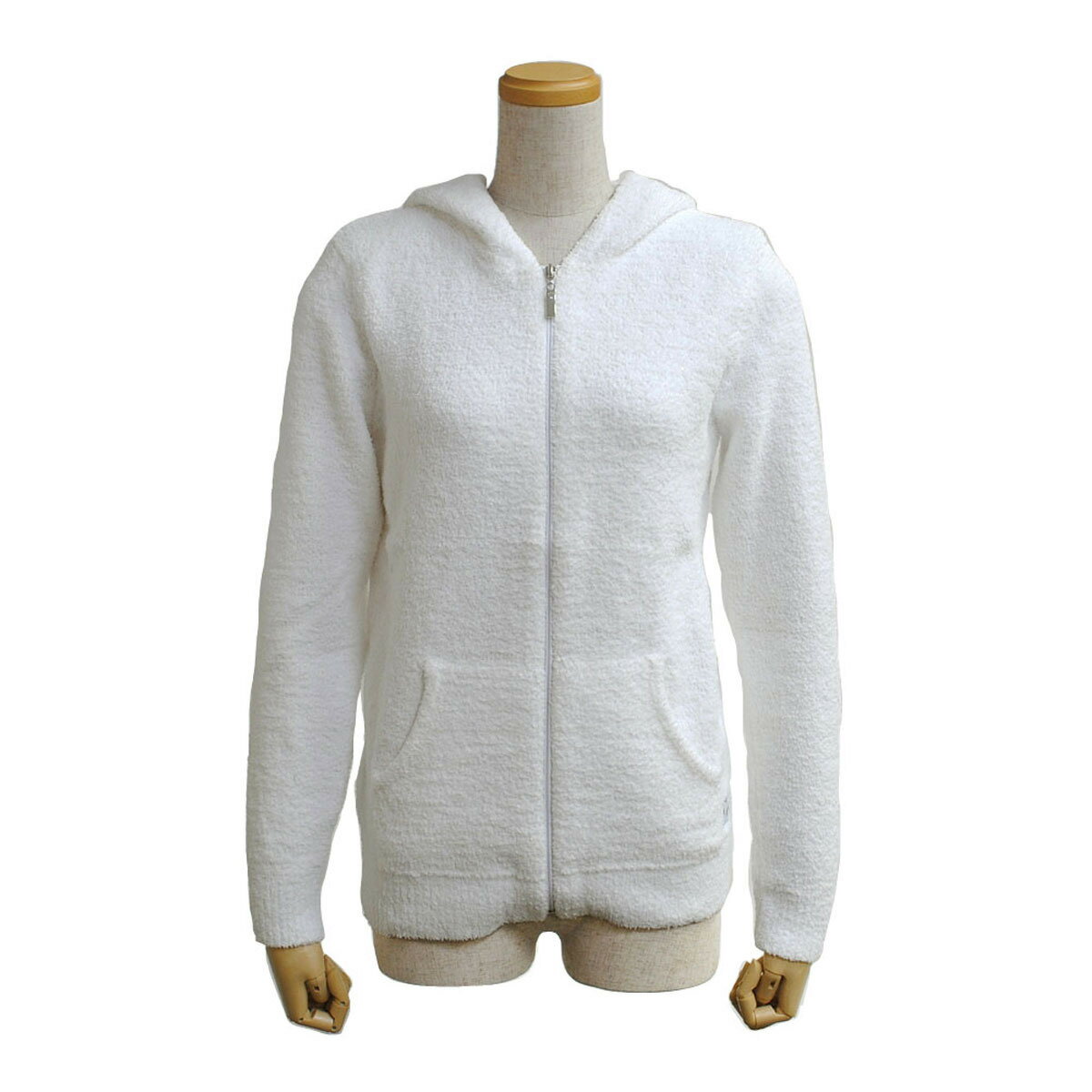 カシウエア KASHWERE アウター WMCH-SWH01-100 HOODED FULL ZIP マイクロファイバー フード付き 長袖 ジップアップ パーカー レディース WHITE ホワイト 白