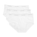 カルバンクライン Calvin Klein(CK) 下着 アンダーウェア ブリーフ ビキニ コットン 3枚セット NB3999 100 メンズ ホワイト